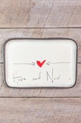 Here and Now Rectangle Plate 