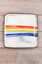Rainbow Square Plate (Small/Large) 