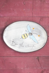 Bee the Change Oval Tray 