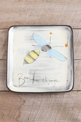 Bee the Change Square Plate (Small/Large) 