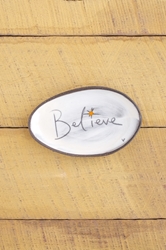 Believe Mini Oval Tray 