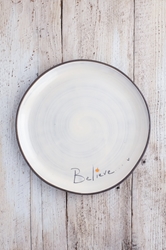 Believe Round Plate (Small/Large) 