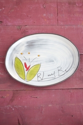 Bloom Be Oval Tray 