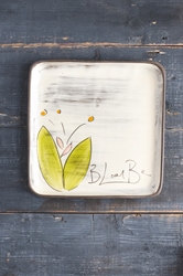 Bloom Be Square Plate (Small/Large - in 5 Blooming Colors!) 