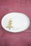 Christmas Tree Oval Tray 