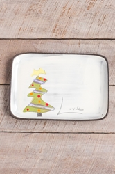 Christmas Tree Rectangle Plate 