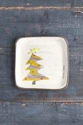 Christmas Tree Square Plate (Small/Large) 