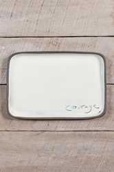 Courage Rectangle Plate 