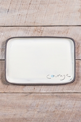 Courage Rectangle Plate 