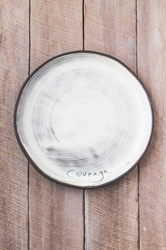 Courage Round Plate (Small/Large) 