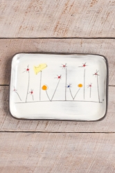 Field Flowers Rectangle Plate 
