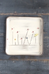 Field Flowers Square Plate (Small/Large) 