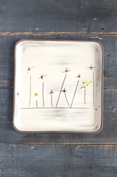Field Flowers Square Plate (Small/Large) 