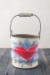 Flaming Heart Bucket (Small/Large - orange or violet flames) - 