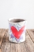 Flaming Heart Cup (orange or violet flames) - 