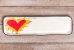 Flaming Heart Long Rectangle Tray (orange or violet flames) - 