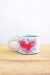 Flaming Heart Mini Mug (orange or violet flames) - 