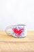 Flaming Heart Mini Mug (orange or violet flames) - 