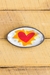 Flaming Heart Mini Oval Tray (Orange or Violet Flames) - 