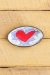 Flaming Heart Mini Oval Tray (orange or violet flames) - 