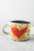 Flaming Heart Mug (orange or violet flames) - 