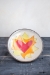 Flaming Heart Pasta Bowl (orange or violet flames) - 