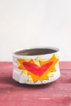 Flaming Heart Tea Bowl (orange or violet flames) 