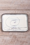Gratitude Spiral Rectangle Plate 