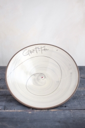 Gratitude Spiral Serving Bowl  