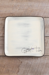 Gratitude Square Plate (Small/Large) 