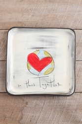 In This Together Square Plate (Small/Large) 