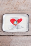 Love Rules Rectangle Plate 
