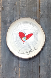 Love Rules Round Plate (Small/Large) 
