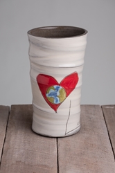Love Rules Round Vase 