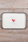 Love (heart) Rectangle Plate 