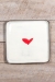 Love (heart) Square Plate (Small/Large) - 