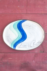 Love the River Oval Tray  
