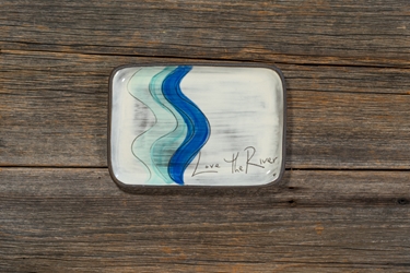Love the River Rectangle Plate  