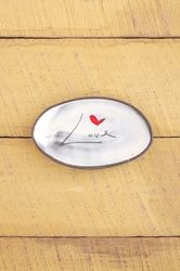 Love (word) Mini Oval Tray 