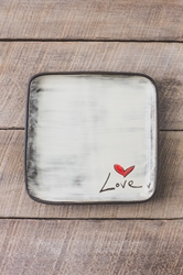 Love (word) Square Plate (Small/Large) 