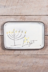 Menorah Rectangle Plate 