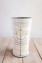 Menorah Round Vase 