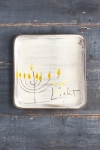 Menorah Square Plate (Small/Large) 