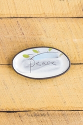 Peace Mini Oval Tray 
