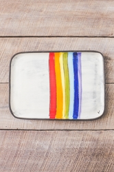 Rainbow Rectangle Plate 