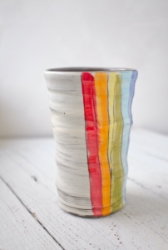 Rainbow Round Vase 