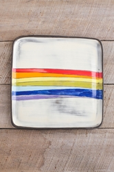 Rainbow Square Plate (Small/Large) 