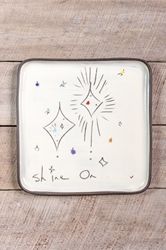 Shine On Square Plate (Small/Large) 