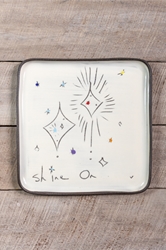 Shine On Square Plate (Small/Large) 