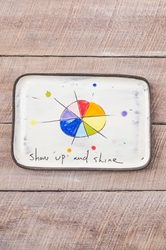 Show Up and Shine Rectangle Plate 